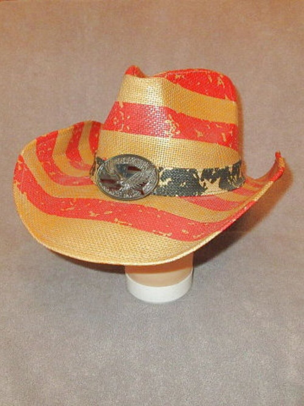 Saddleback Patriotic Cowboy Hat American Flag Eagle Buckle Hatband Stars Stripes